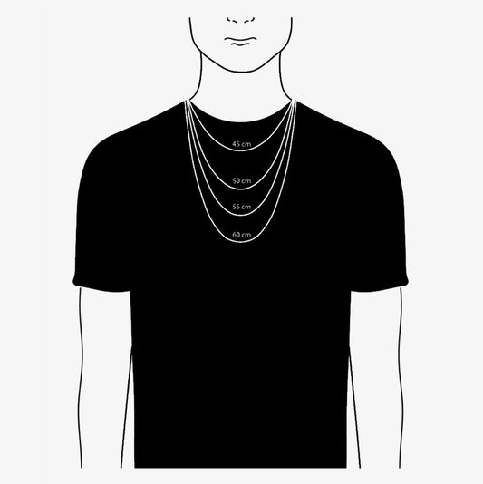 CADENA DE ACERO INOXIDABLE CON ZIRCON