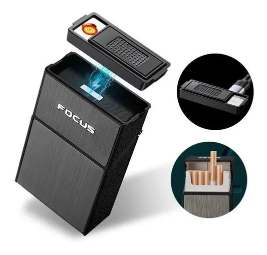 CIGARRERA CON ENCENDEDOR RECARGABLE