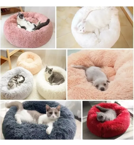 💤 CAMA ANTI-ESTRÉS DE FELPA PARA MASCOTAS