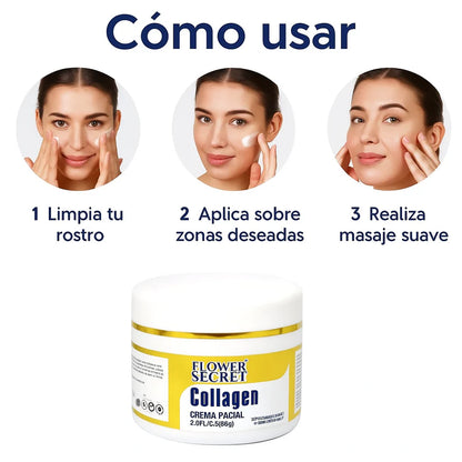 🌸 Crema Facial Colágeno Flower Secret®