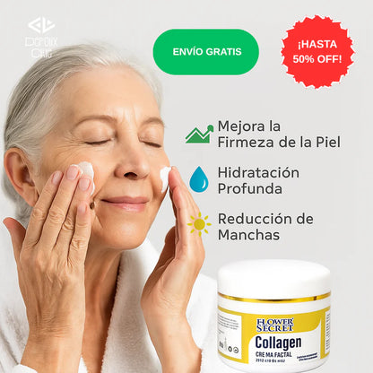 🌸 Crema Facial Colágeno Flower Secret®