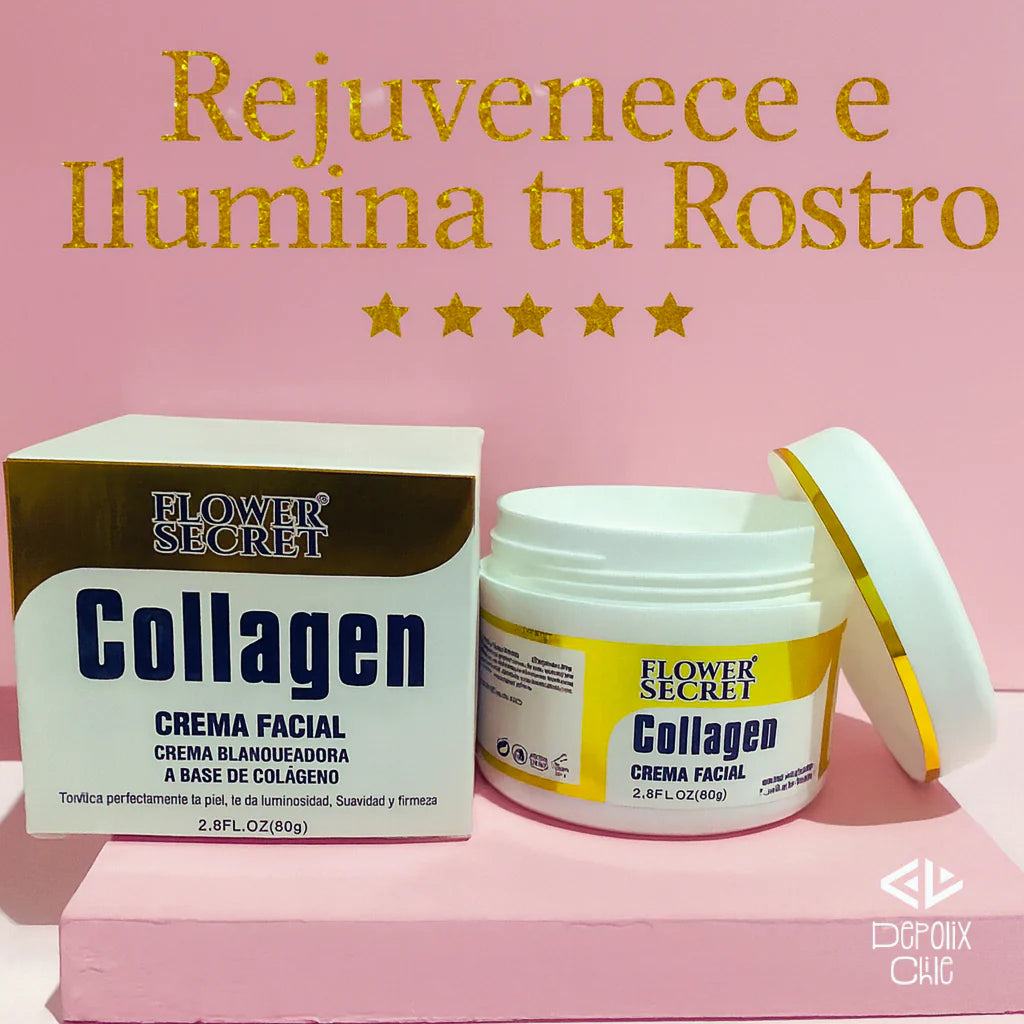🌸 Crema Facial Colágeno Flower Secret®