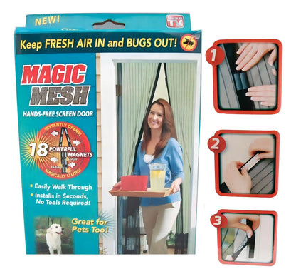 Cortina Mágica - En días calurosos, siente la brisa fresca, no los insectos.