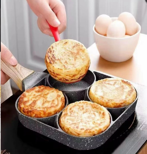 🌟SARTEN CON 4 ESPACIOS - Cocina Rápido, fácil y rico🌟