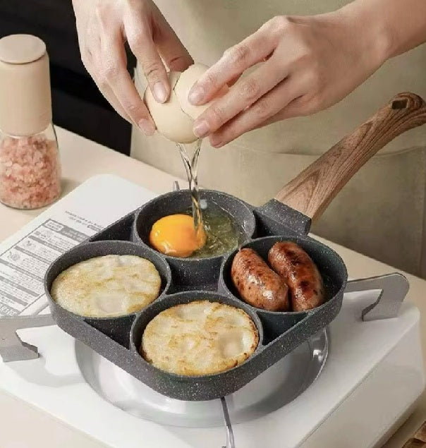 🌟SARTEN CON 4 ESPACIOS - Cocina Rápido, fácil y rico🌟