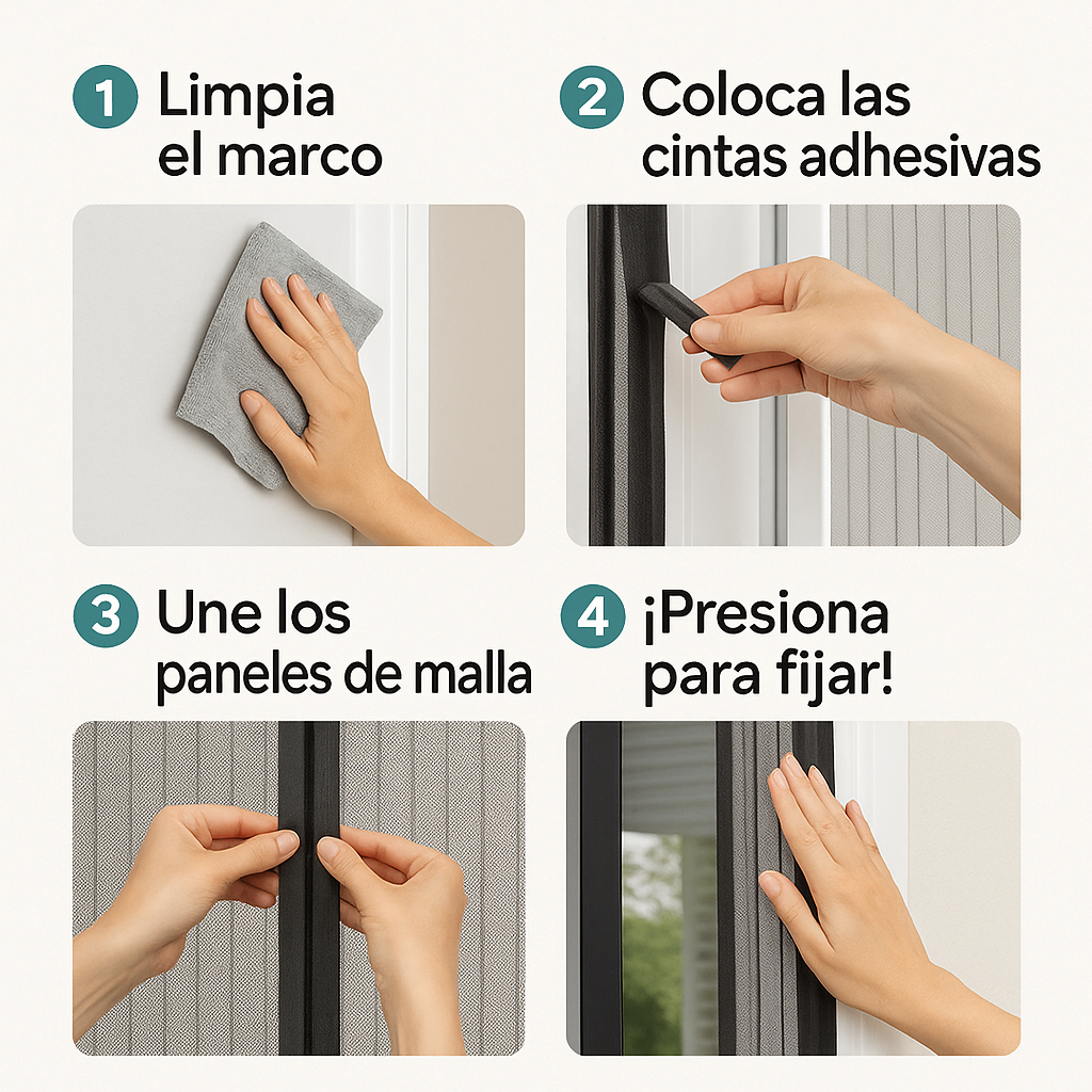 Cortina Mágica - En días calurosos, siente la brisa fresca, no los insectos.