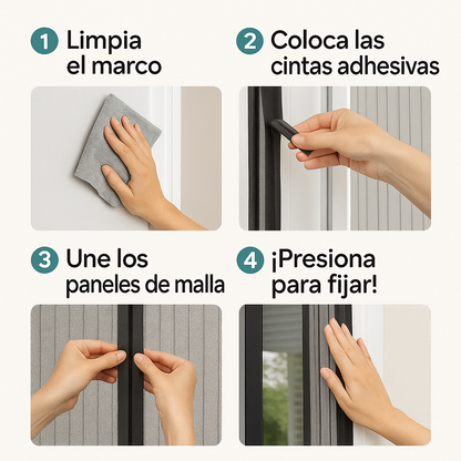 Cortina Mágica - En días calurosos, siente la brisa fresca, no los insectos.