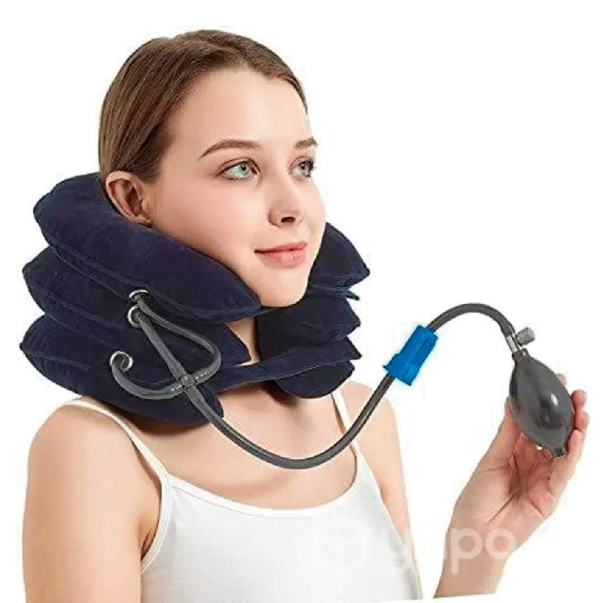 ¡DILE ADIÓS AL DOLOR DE CUELLO EN CUALQUIER LUGAR! - COJÍN INFLABLE CERVICAL