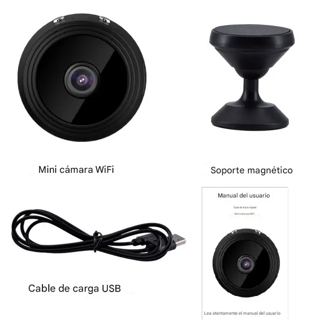 HomeGuard 360 - Mini cámara espia.