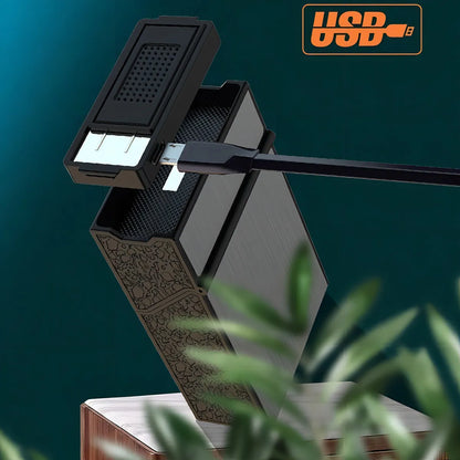 CIGARRERA CON ENCENDEDOR RECARGABLE