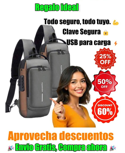 SafePack - Bolso - Mochila - seguridad - elegancia - comodidad.