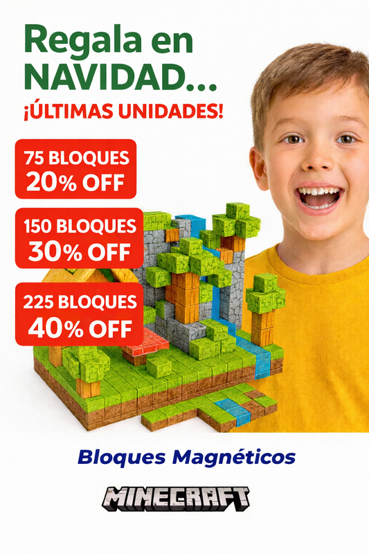 PixelMag™ - Bloques Magnéticos Estilo Minecraft