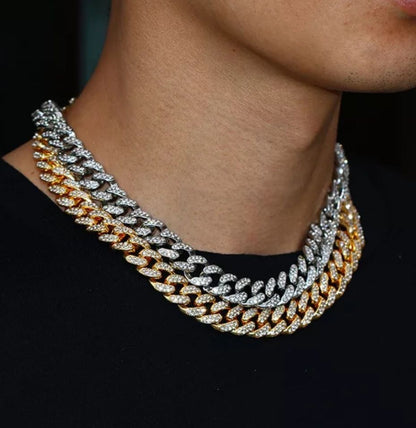 CADENA DE ACERO INOXIDABLE CON ZIRCON